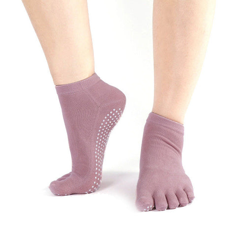Women's Cotton Colorful Yoga Toe Socks